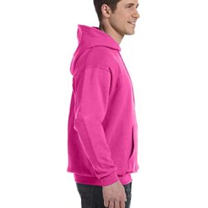 Hanes Unisex EcoSmart® 50/50 Pullover Hooded Sweatshirt M Wow Pink