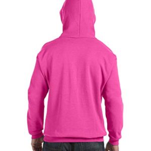 Hanes Unisex EcoSmart® 50/50 Pullover Hooded Sweatshirt M Wow Pink