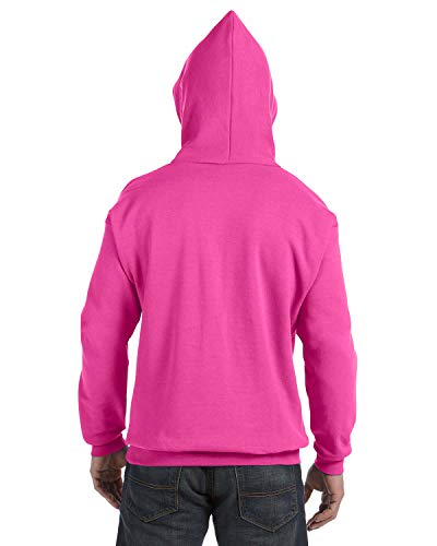 Hanes Unisex EcoSmart® 50/50 Pullover Hooded Sweatshirt M Wow Pink