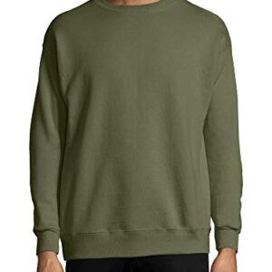 Hanes Unisex EcoSmart® 50/50 Crewneck Sweatshirt M Fatigue Green