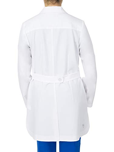 Healing Hands Lab Coat Women 4 Pocket Mid Length 5101 Fiona Womens Lab Coat The White Coat Modernist Collection White M