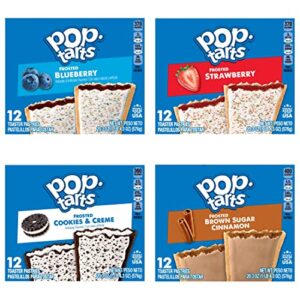 Pop-Tarts Toaster Pastries, Breakfast Foods, Kids Snacks, Variety Pack (5 Boxes, 60 Pop-Tarts)