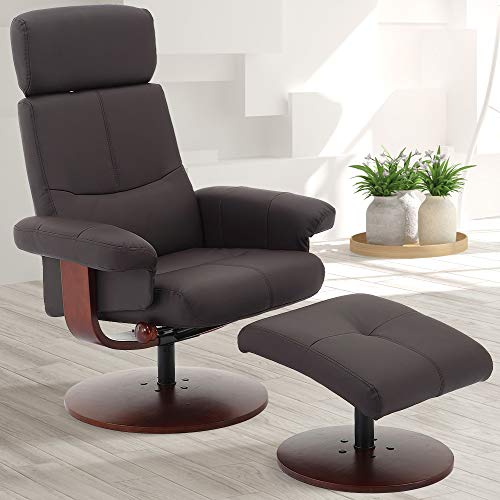 Mac Motion Roma Manual Recliner, Brown Polyurethane