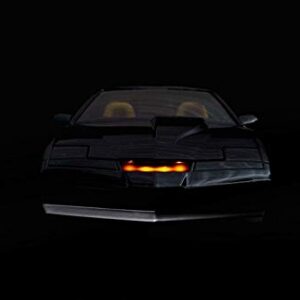 Jada Toys Hollywood Rides Knight Rider K.A.R.1982 Pontiac Firebird 1: 24 Diecast Vehicle with Light Up Feature, Glossy Black / Silver