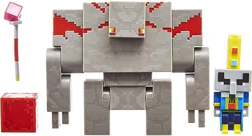 Minecraft Dungeons 3.25" Figures 2-Pk Battle Figures, Great for Playing, Trading, and Collecting, Action and Battle Toy for Boys and Girls Age 6 and Older