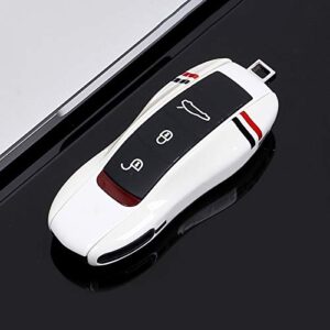 LIMBQS Key Cover for Porsche Macan Cayenne Panamera 911, Car Key Protection Keychain (Old Key)