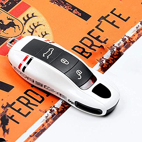 LIMBQS Key Cover for Porsche Macan Cayenne Panamera 911, Car Key Protection Keychain (Old Key)