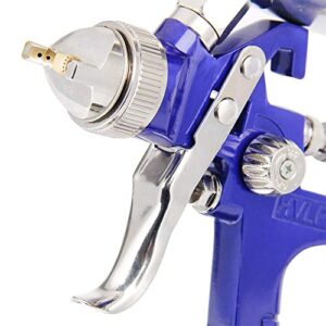 BANG4BUCK Professional HVLP Gravity Feed Air Spray Gun, 1.4mm 1.7mm 2.5mm Nozzles, 1000cc Aluminum Cup with Gauge for Auto Paint, Primer, Clear/Top Coat & Touch-Up