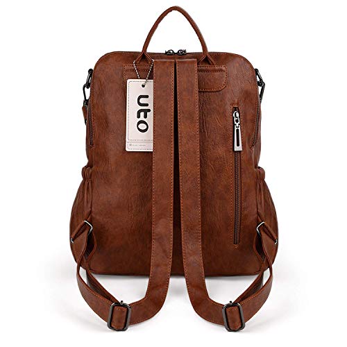 UTO Women Backpack Purse Leather Vegan Ladies Fashion Designer Rucksack Convertible Travel Shoulder Bag with Tassel