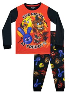 five nights at freddy's boys fnaf pajamas red size 8