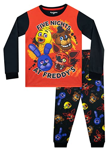 Five Nights at Freddy's Boys FNAF Pajamas Red Size 8