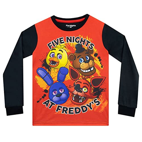 Five Nights at Freddy's Boys FNAF Pajamas Red Size 8