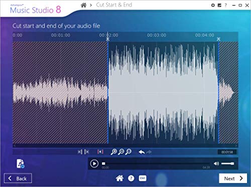 Audio Recorder and Editor - professional sound studio for recording, editing and playing all common audio files: WAV, AIFF, FLAC, MP2, MP3, OGG for Windows 11, 10, 8.1, 7