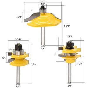 Profession Router Ogee Rail & Stile Raised Blade Cutter Panel Cabinet Door Bit