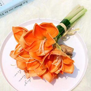 VOSAREA Wedding Decor 7Pcs Pu Fake Flower Artificial Clivia Flower Simulation Flower Adornment Home Decorations for Wedding Party Festival Decoration