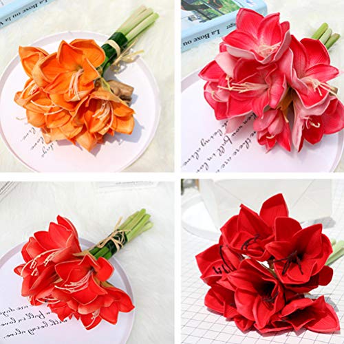 VOSAREA Wedding Decor 7Pcs Pu Fake Flower Artificial Clivia Flower Simulation Flower Adornment Home Decorations for Wedding Party Festival Decoration