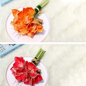 VOSAREA Wedding Decor 7Pcs Pu Fake Flower Artificial Clivia Flower Simulation Flower Adornment Home Decorations for Wedding Party Festival Decoration