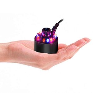 PULACO Mist Maker, Indoor Fountain Mister Foggers, Small Pond Fog Machine Atomizer Air Humidifier Perfect for Water Feature, Halloween, Christmas and Other Holiday Decorations.