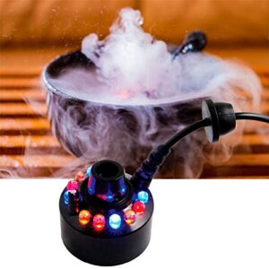 PULACO Mist Maker, Indoor Fountain Mister Foggers, Small Pond Fog Machine Atomizer Air Humidifier Perfect for Water Feature, Halloween, Christmas and Other Holiday Decorations.