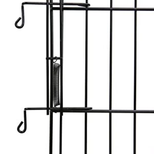 Homey PET INC Folding Wire Cat Ferret Collapsible Foldable Lockable Habitat Crate with Casters,Tray and Hammock, 36", Black