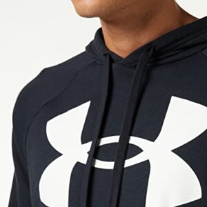 Under Armour Mens Rival Fleece Big Logo Hoodie , Black (001)/Onyx White , 3X-Large