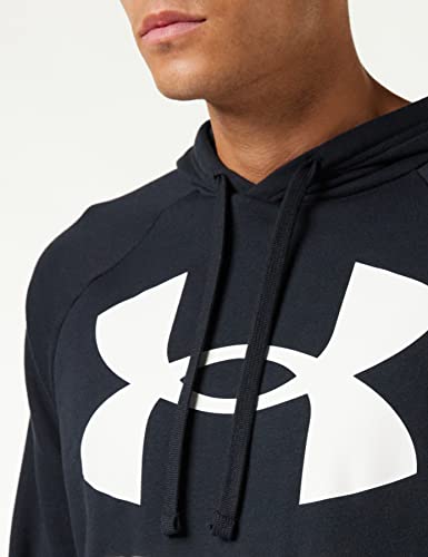 Under Armour Mens Rival Fleece Big Logo Hoodie , Black (001)/Onyx White , 3X-Large