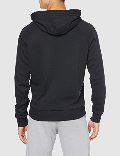 Under Armour Mens Rival Fleece Big Logo Hoodie , Black (001)/Onyx White , 3X-Large