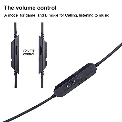 A40 A10 Replacement Cable Inline Mute Volume Control with Microphone for Astro A10/A40/A30/A50 1 M Headsets Cord Lead Compatible with Xbox One Play Station 4 PS4 Headphone Audio Extension Cable 1M
