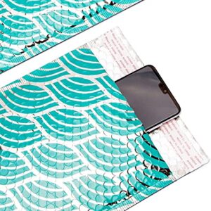 PACKAPRO #0 7x10 Inch Ripple Wave- Teal Poly Bubble Mailer Self Seal Padded Shpping Envelopes Pack of 25 for Jewelry Makeup Supplies