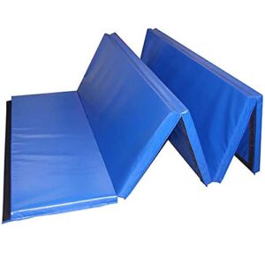 greatmats gym mats 5x10 ft x 2 inch, folding mats for martial arts, home exercise mats, mma mats (blue)