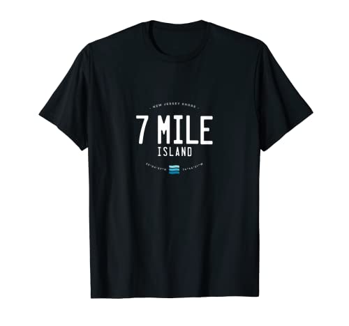 7 Mile Island Avalon Stone Harbor Beach Waves T-Shirt