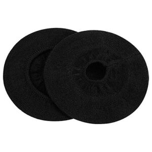 JARMOR Earpads Sweater Cover Protectors with Stretchable Knit Fabric for Beats Studio 3 / 2 Wireless/Wired Bose QC35 25 15 Headphones and Other Headsets with 3-4 Inch Ear Cushions [ 2 Pairs ] (Black)