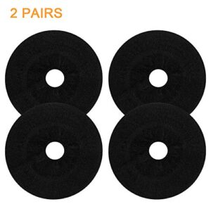 JARMOR Earpads Sweater Cover Protectors with Stretchable Knit Fabric for Beats Studio 3 / 2 Wireless/Wired Bose QC35 25 15 Headphones and Other Headsets with 3-4 Inch Ear Cushions [ 2 Pairs ] (Black)