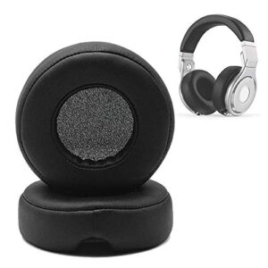 pro replacement earpads memoery foam ear cushion covers compatible with monster beats by dr.dre pro/detox headphones (black)