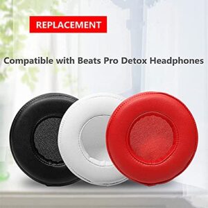 Pro Replacement Earpads Memoery Foam Ear Cushion Covers Compatible with Monster Beats by Dr.Dre PRO/Detox Headphones (Black)