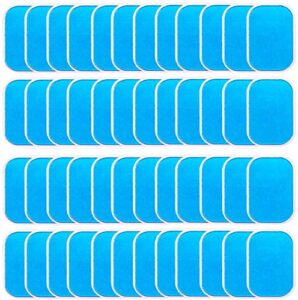 lekeone 50 pcs/25 packs pads abs trainer replacement gel sheet for abdominal muscle trainer, accessory for ab workout toning belt.