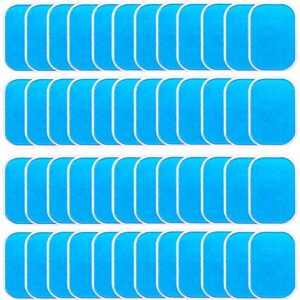 LEKEONE 50 Pcs/25 Packs Pads Abs Trainer Replacement Gel Sheet for Abdominal Muscle Trainer, Accessory for Ab Workout Toning Belt.