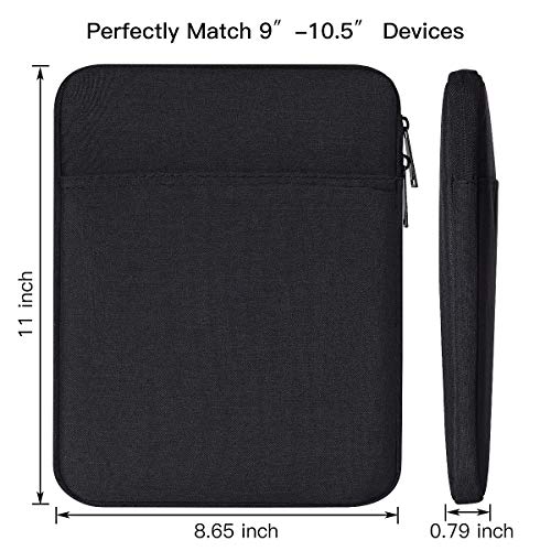 10 Inch Waterproof Tablet Sleeve Case for iPad Pro 11 10.5 10.2 9.7 Inch/Samsung Galaxy Tab 10.1, Tab A8 S5e S6 10.5/Lenovo Tab P11 Plus 10 M10 P10 10.1, Fits All Android Tablet 9-10.5" Sleeve Bag