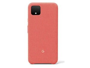 google pixel case for pixel 4 xl - protective phone cover with tailored fabric and active edge compatible - official pixel cover - could be coral