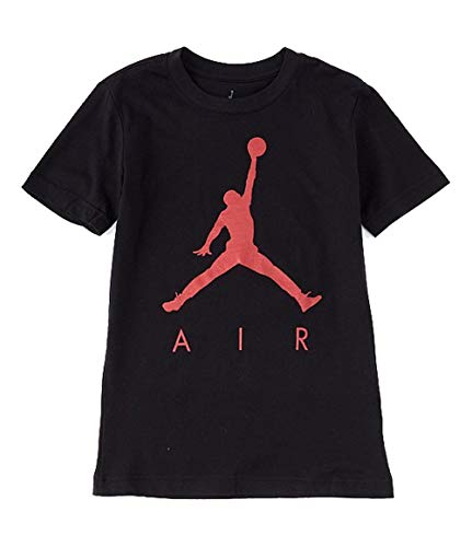 Nike AIR Jordan Boys' Jumpman T-Shirt (Black/Gym Red, Medium)