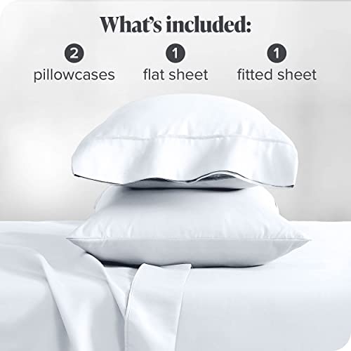Twin XL Sheet Set - 4 Piece Set - Hotel Luxury Bed Sheets - Ultra Soft - Deep Pockets - Easy Fit - Cooling & Breathable Sheets - Wrinkle Resistant - Cozy - White - Twin Extra Long Sheets - 4 PC