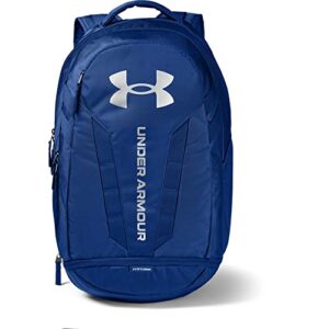 under armour unisex-adult hustle 5.0 backpack , royal (400)/silver , one size fits all