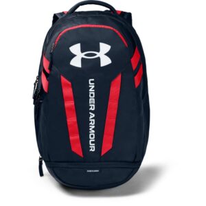 under armour unisex-adult hustle 5.0 backpack , academy blue (409)/white , one size fits all