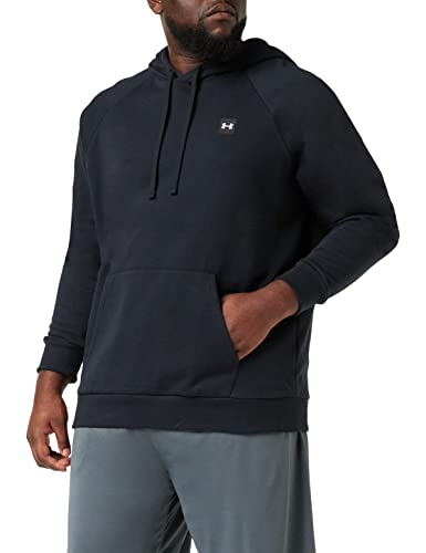 Under Armour Mens Rival Fleece Hoodie , Black (001)/Onyx White , Small