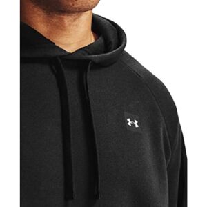 Under Armour Mens Rival Fleece Hoodie , Black (001)/Onyx White , Small