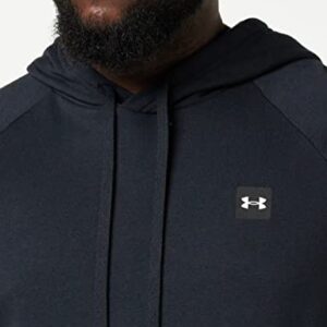 Under Armour Mens Rival Fleece Hoodie , Black (001)/Onyx White , Small