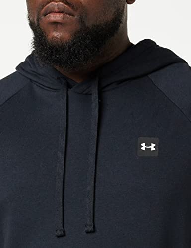 Under Armour Mens Rival Fleece Hoodie , Black (001)/Onyx White , Small