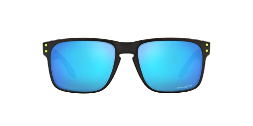 Oakley Men's Oo9102 Holbrook Square Sunglasses, Hi Res Blue Camo/Prizm Sapphire, 57 mm