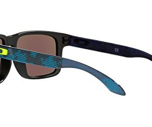 Oakley Men's Oo9102 Holbrook Square Sunglasses, Hi Res Blue Camo/Prizm Sapphire, 57 mm