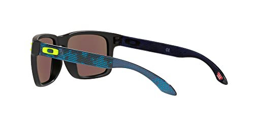 Oakley Men's Oo9102 Holbrook Square Sunglasses, Hi Res Blue Camo/Prizm Sapphire, 57 mm